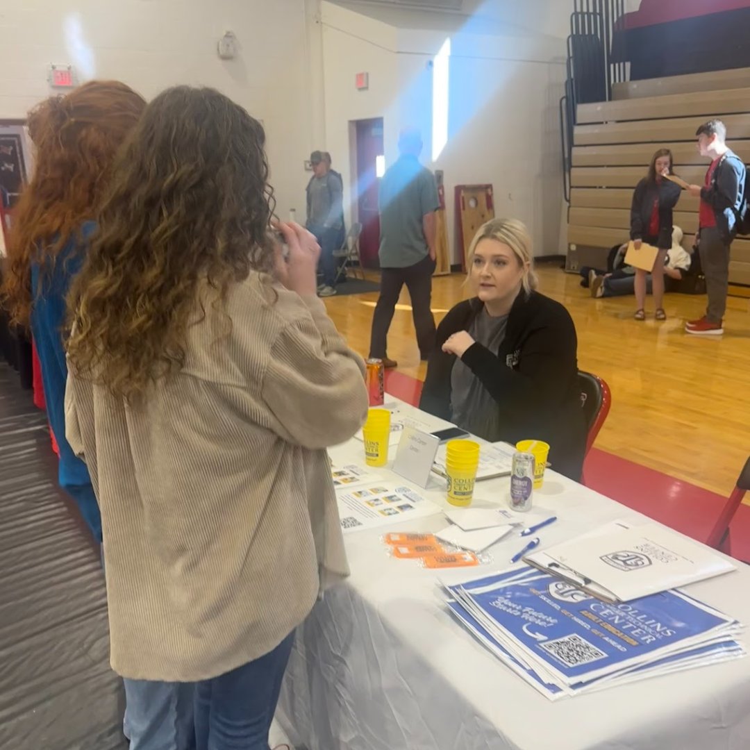 CollinsCTC's tweet photo. Staff from our adult educaiton programs stopped by Wayne County High School last week for their annual career fair. This event is tailored for juniors and seniors who are eager to explore various career opportunities within their community. #CCTCworks https://t.co/ik9IPsc9Z4