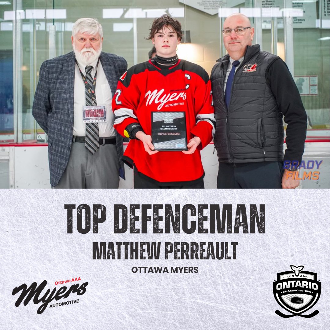 Congratulations to the individual award winners at the U15 AAA All-Ontario Championships!

Thank you to the <a href="/OHLHockey/">Ontario Hockey League</a> for sponsoring the awards. 

📸: <a href="/SpotlightHky/">Spotlight Hockey</a>