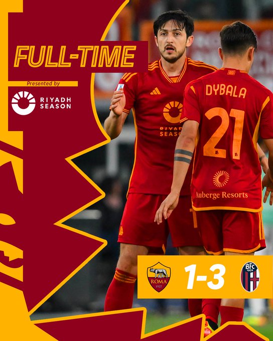 AS Roma defeat in home 