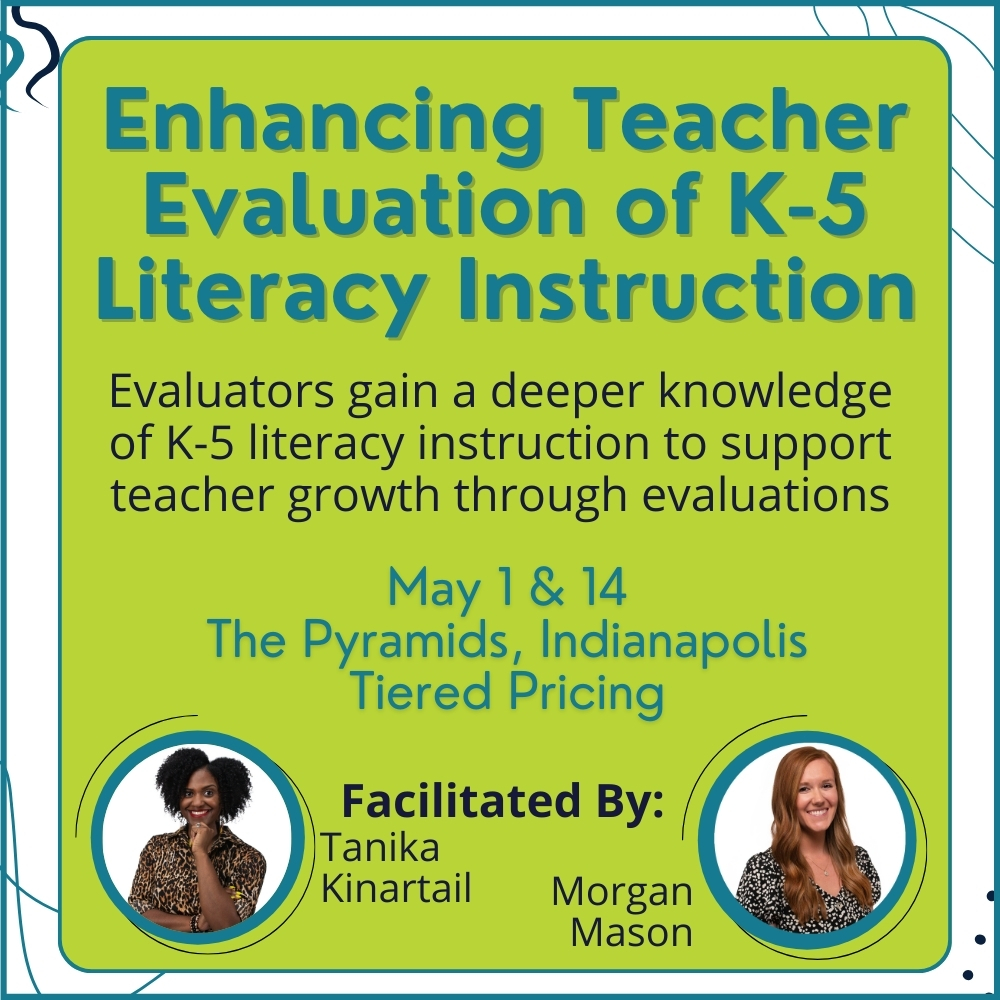 Are you an evaluator needing support with the Science of Reading? This workshop is for you! Explore what the Science of Reading components look like as they are implemented in a classroom. Learn more: keepindianalearning.org/events/enhanci… @KinartailTanika @MorganKMason