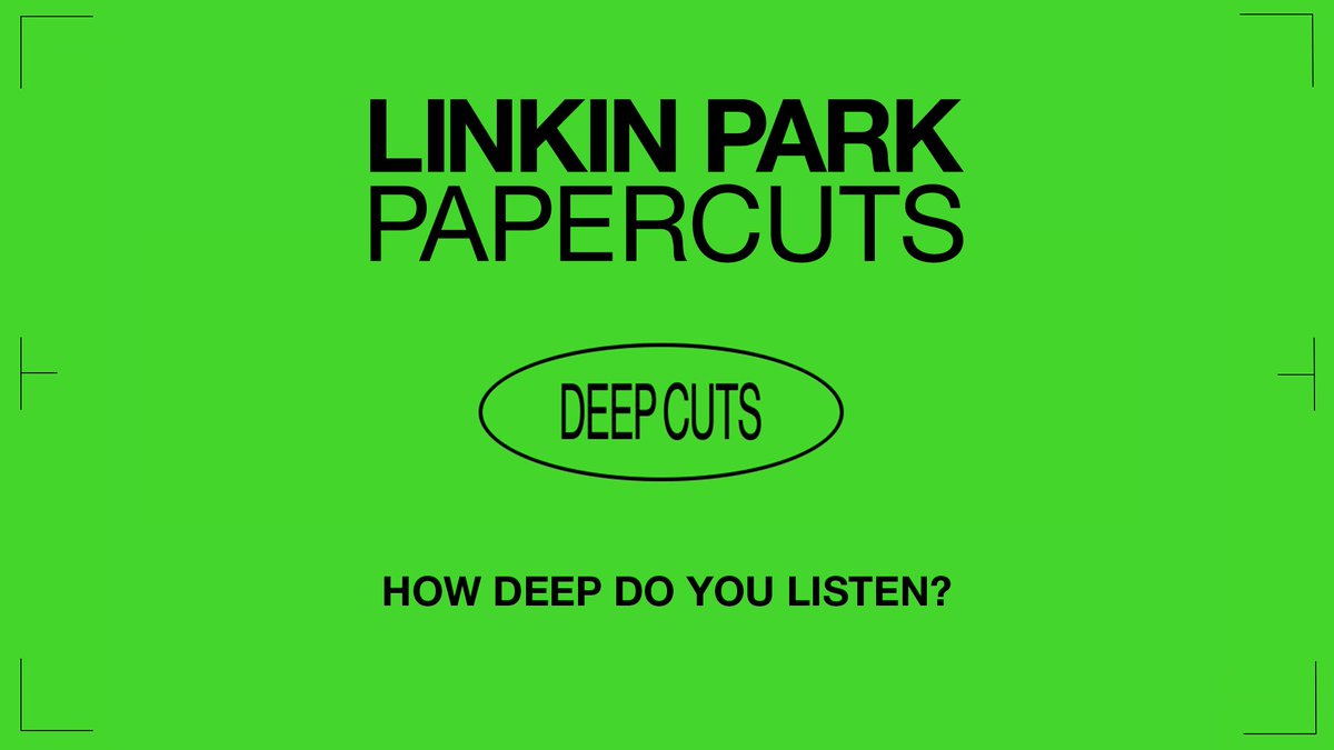 How deep do you listen? Find out with PAPERCUTS :: DEEP CUTS login with @Spotify deepcuts.linkinpark.com #Papercuts