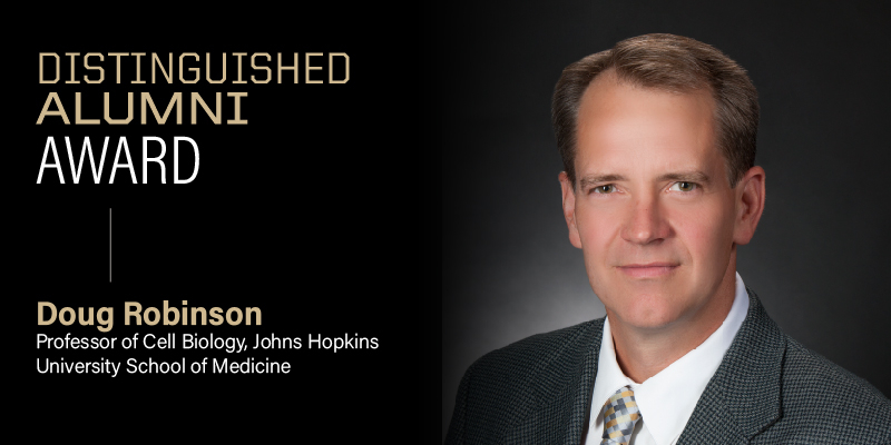 Congratulations to Dr. Douglas Robinson on being selected as a Distinguished Alumni by the College of Science. @PurdueBiolSci @LifeAtPurdue #Science #Biology #Alumni #Purdue #PurdueUniversity #Boilermaker