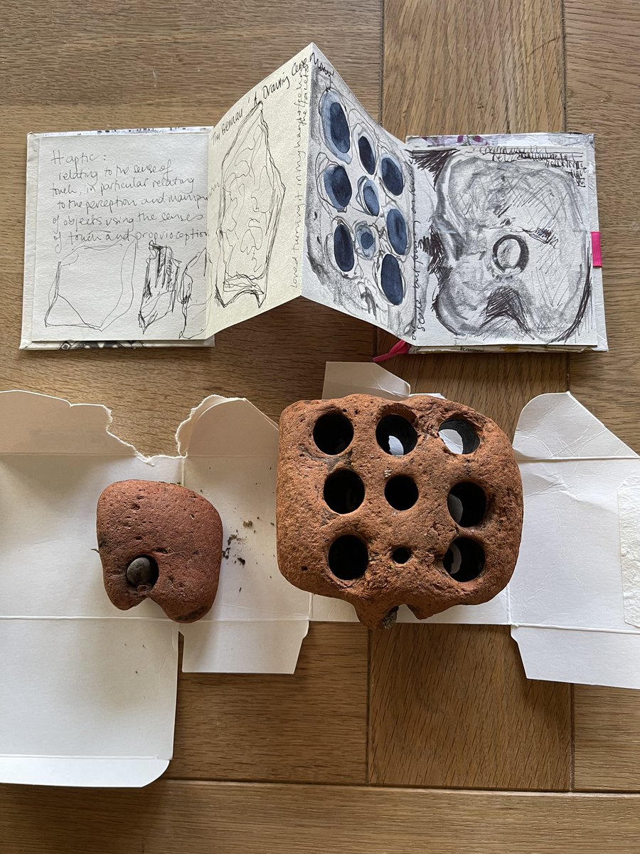 TessaJaneDesign's tweet photo. Evening everyone! #mycreativeweek 1 ‘A Drawing Ceremony’ inspired by @paulnwakelam & #TimBrennan 2 #sensingplace with @LyddonDebbie #fibreartstaketwo https://t.co/TbwwUqeNYD