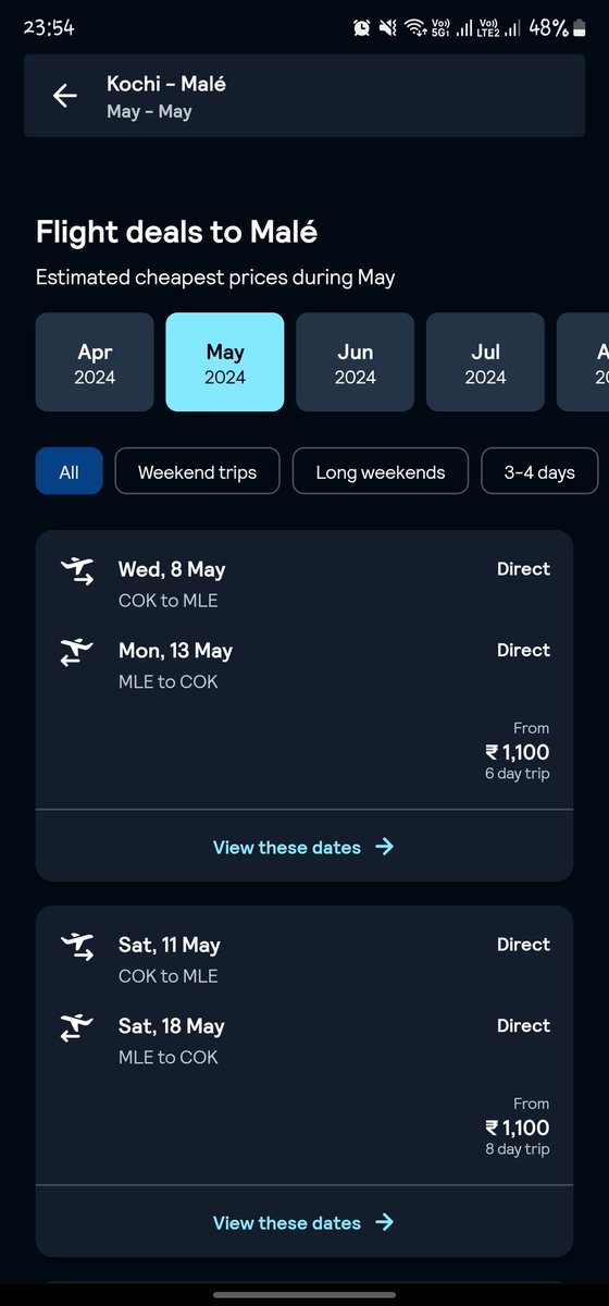 tridip1997's tweet photo. Hey @Skyscanner, what's up with the misleading flight prices on your website? We rely on your platform to book flights at the displayed rates, but the final page shows a hike. Not cool at all! 🤔 Attached screenshot for reference. #FalseAdvertisement #TransparencyNeeded https://t.co/Gx0IZTNc9E