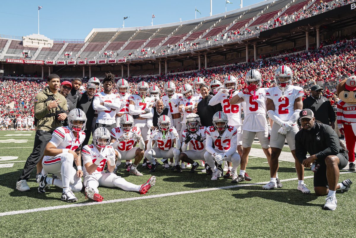 Spring #2 with the guyz!! ✅🏈 #GoBucks