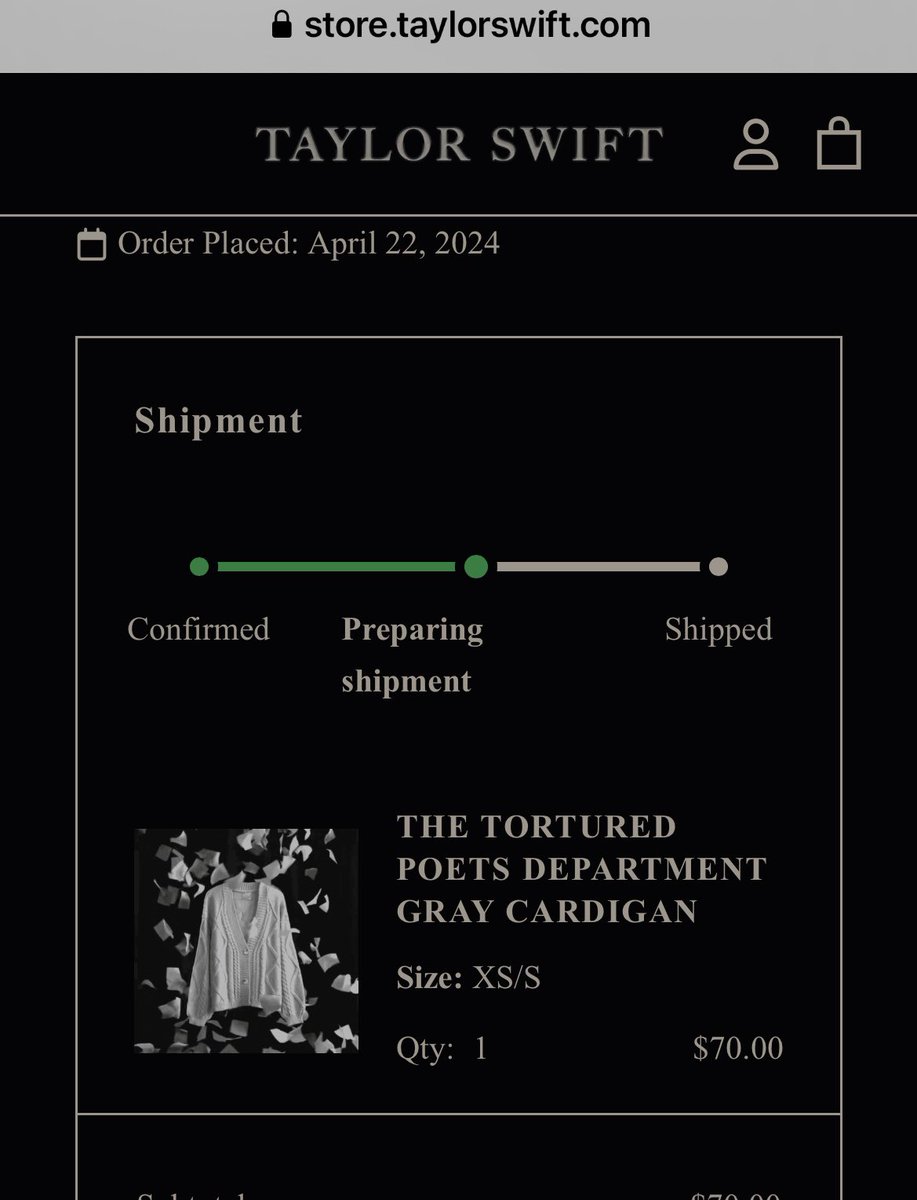 Shellopr8s's tweet photo. My daughter is going to be so surprised and excited!   My little loml got TTPD vinyls and cds with a signed pic yesterday and today snagged a cardigan for her while she is at school!   #TSTTPD #taylornation #taylorswift @taylornation13 @taylorswift13 https://t.co/0Qko4UMLbG
