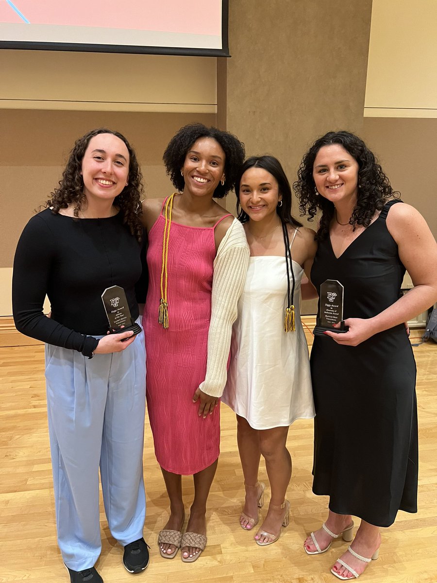 Exciting night at the Ziggys celebrating all of the BGSU athletics highlights from the last year! Congrats to Petra, Lauryn, and Hannah on their awards & Lindsey and Mia for being inducted into The Chi Alpha Sigma Honor Society!

#AyZiggy || #BGVB24 || #BGWarriors || #DreamBiG