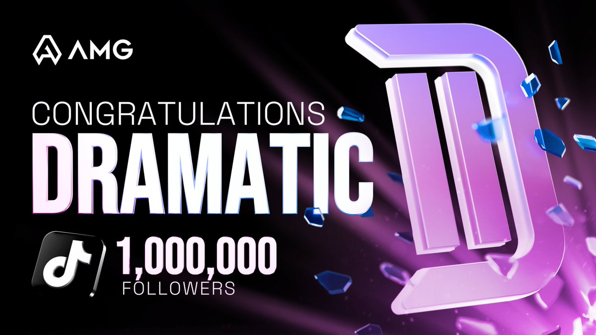 And HUGE congratulations to @DramaticYT_ for reaching the impressive figure of 1 MILLION followers on TikTok! 👏👏 Keep working hard, we're very proud of you!😉 ▶️ tiktok.com/@dramaticyt