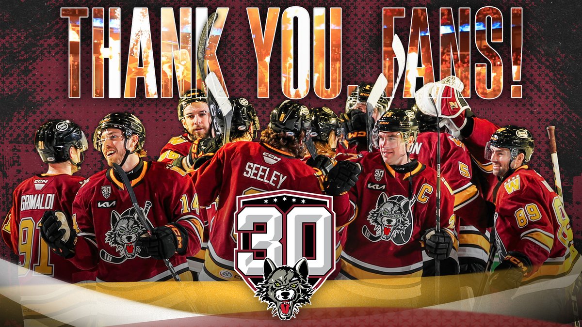 🐺 Wolves fans, thank you for your support throughout our 30th Season! We can’t wait to see you back at Allstate Arena in October!