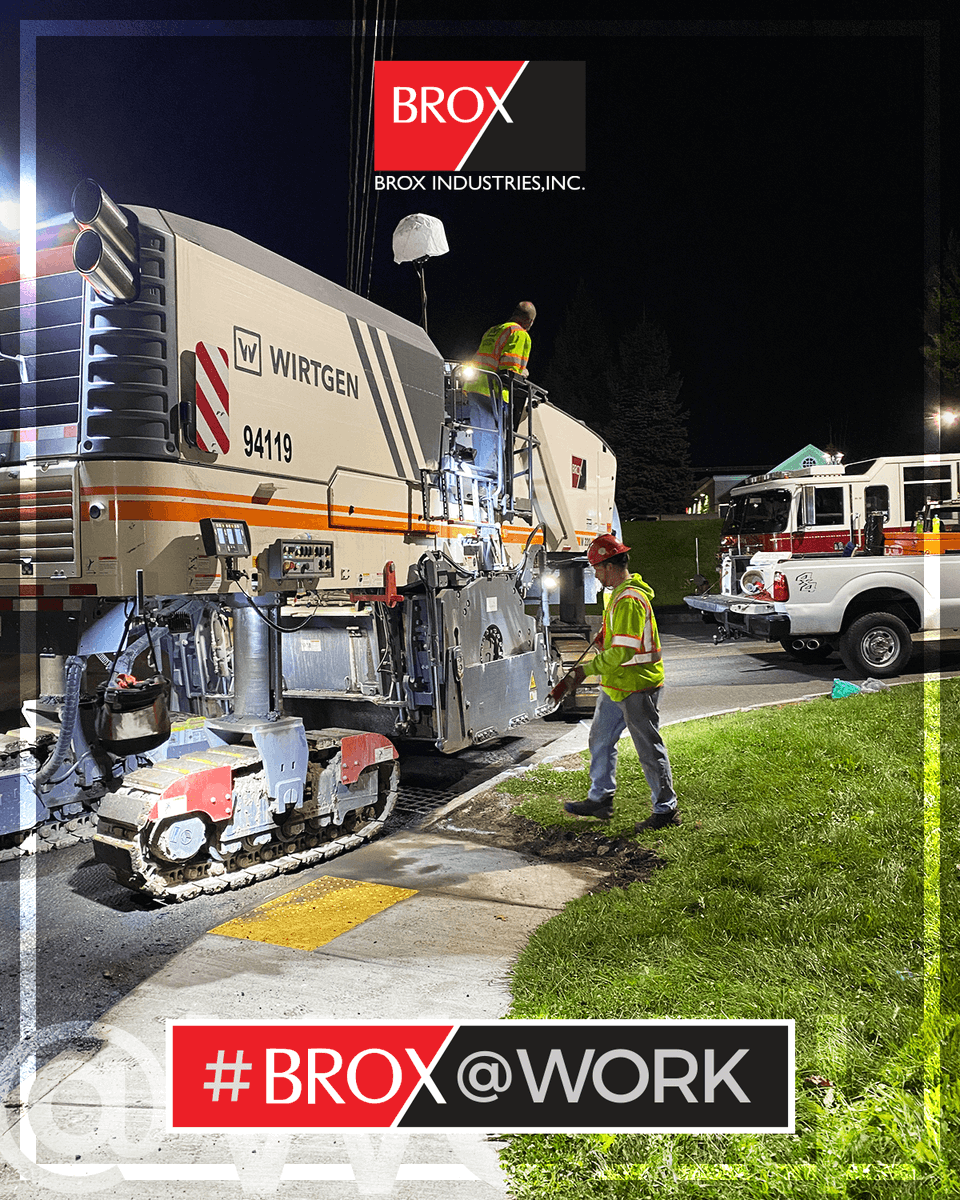 #Brox@Work: Witness excellence in action! Our asphalt paving crew is hard at work on scene, dedicated to delivering top-notch results. #BroxStrong #BroxTeam #TeamBrox #Brox #BroxIndustries #corevalues #family #integrity #excellence #commitment #community #pavingtheway #asphalt