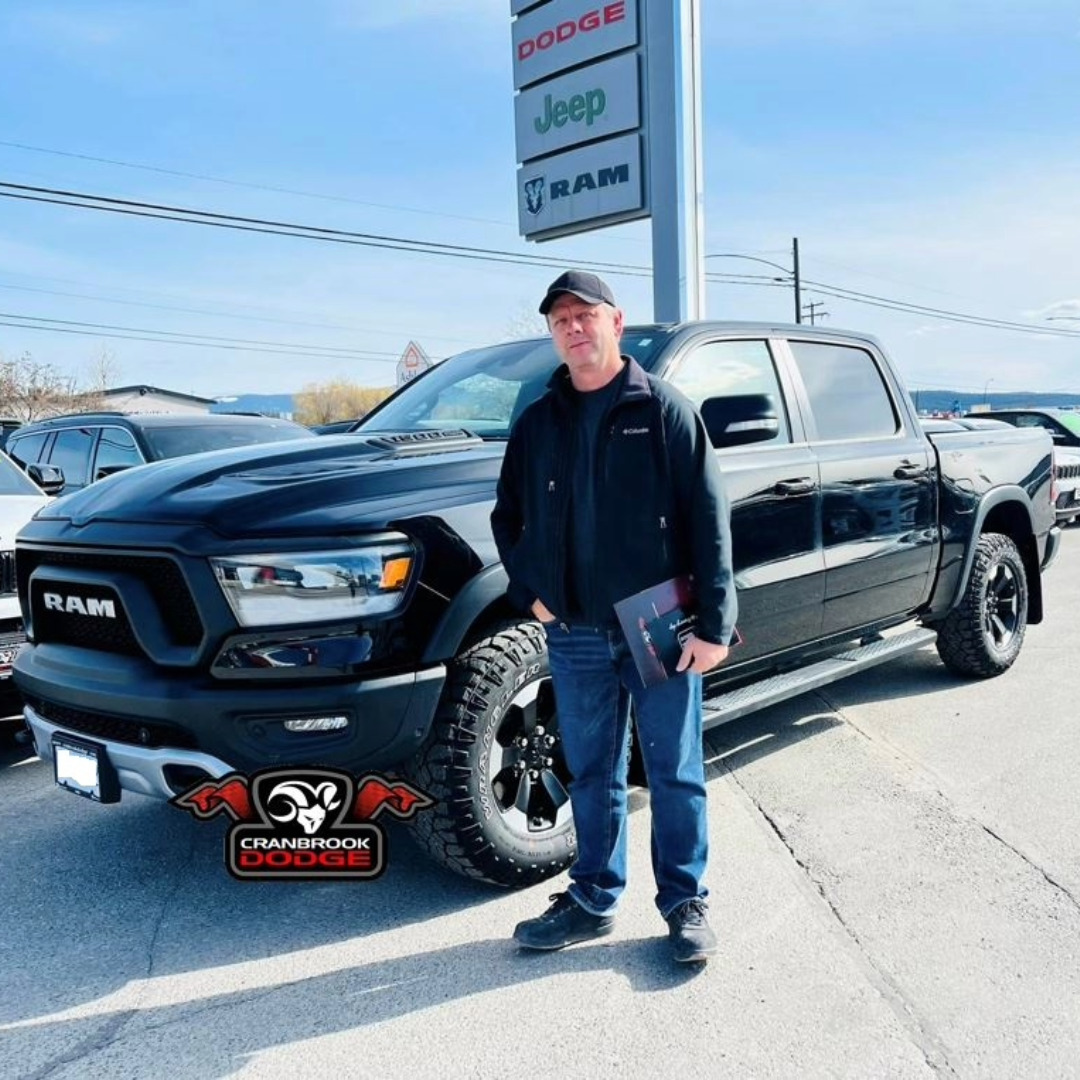 Congratulations to Mike on his purchase of this #Ram 1500 Rebel #truck! #CranbrookDodge #Ram1500 #RamTruck #RamCountry #Ram1500Rebel