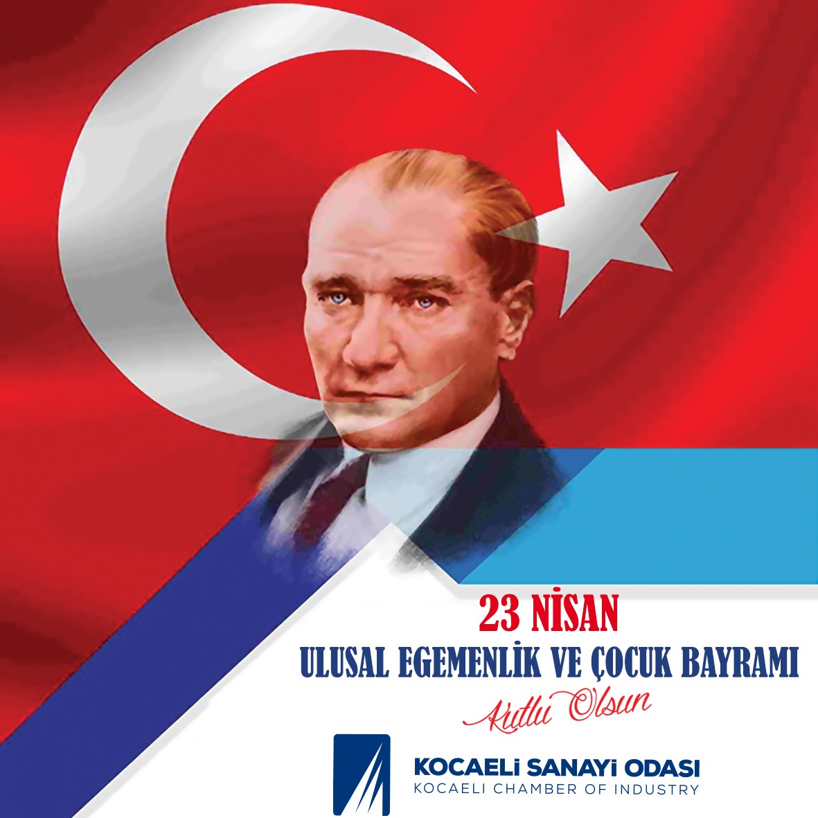 Gazi Mustafa Kemal Atatürk’ün, aydınlık geleceğimiz olan çocuklarımıza armağan ettiği 23 Nisan Ulusal Egemenlik ve Çocuk Bayramımız kutlu olsun. #23Nisan #UlusalEgemenlikveÇocukBayramı #MustafaKemalAtatürk