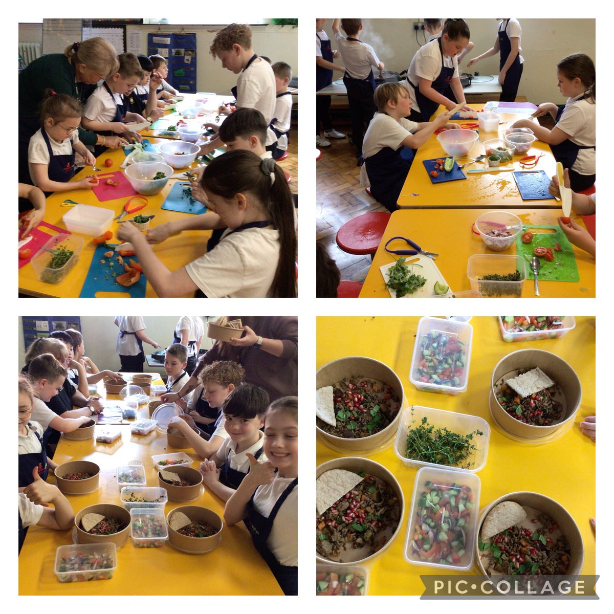 Year 4 had a brilliant time cooking some delicious food with @appleofmyeyepl and their Islam cooking workshop on Friday morning! @parishschool1