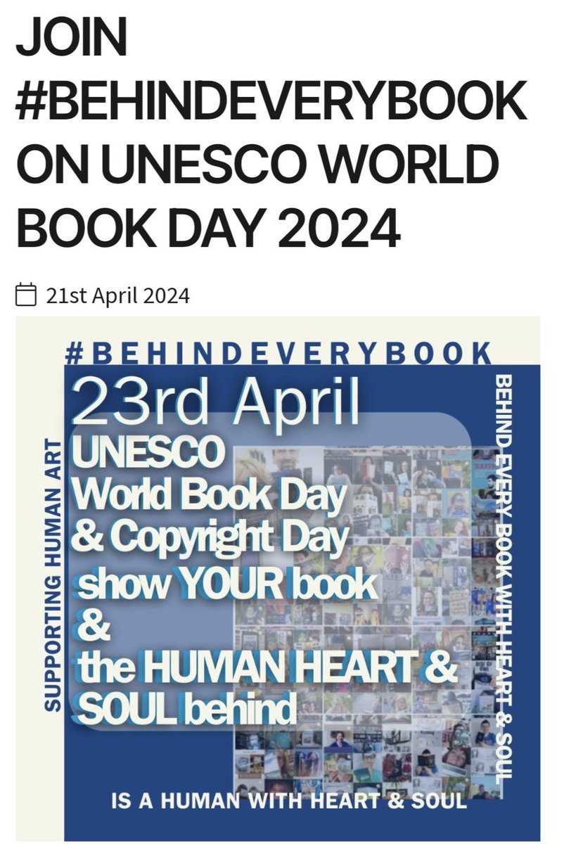 @WorldBookDayUK @readingagency @Author_S_Miller @MQuigley1963
@LetsFaceItCare @CarvingDivine
@Zarina_Afridi @AlhussainZeyad
@BattaKashmiri @nrajabpcl
@RDXThinksThat @GodlyWisdomOrg
@elonmusk @cb_doge @AwazThevoice
#WorldBookandCopyrightDay, also known as #WorldBookDay, is celebrated in over 100 countries