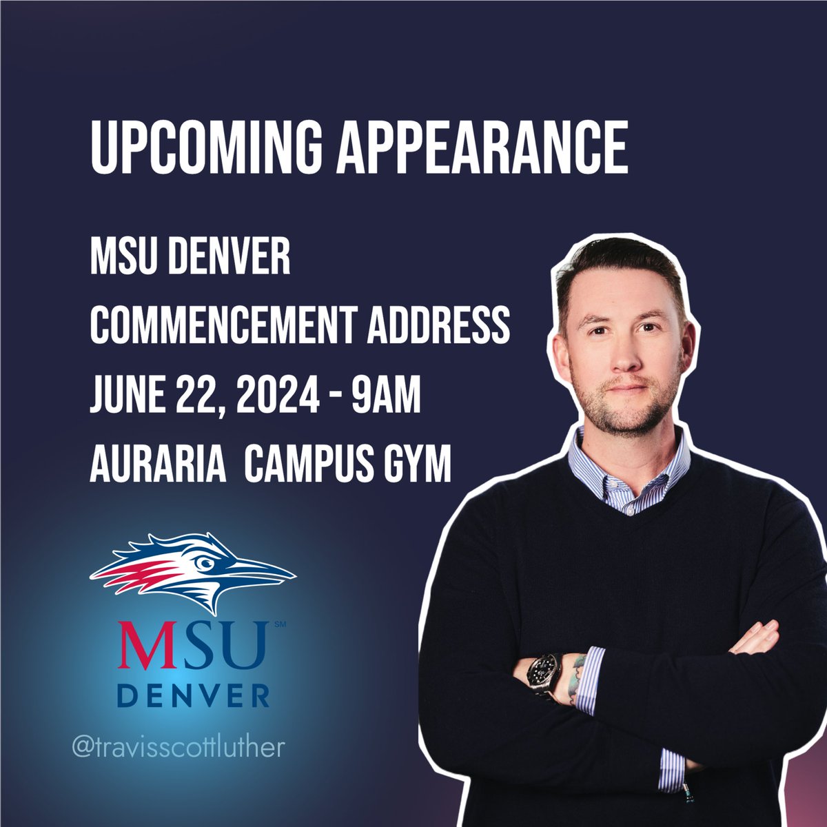 I’m excited to be giving the @msudenver summer #commencement address June 22! Looking forward to seeing all our current and future alumni there!

#goroadrunners #msudenver