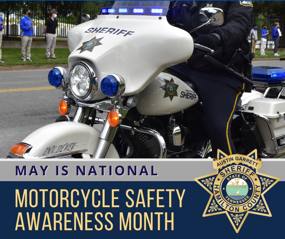 May is National Motorcycle Safety Awareness Month! Please join with us and help 'Look Twice for Motorcycles!' To learn more about motorcycle safety and how you can make a difference, please visit: hcsheriff.gov/pressreleases/…