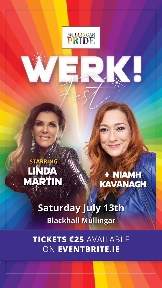 pridemullingar1's tweet photo. We have Linda &amp; Niamh YASSSS!!! 

Tickets go on sale this Friday!! https://t.co/Qt0mVjeipB