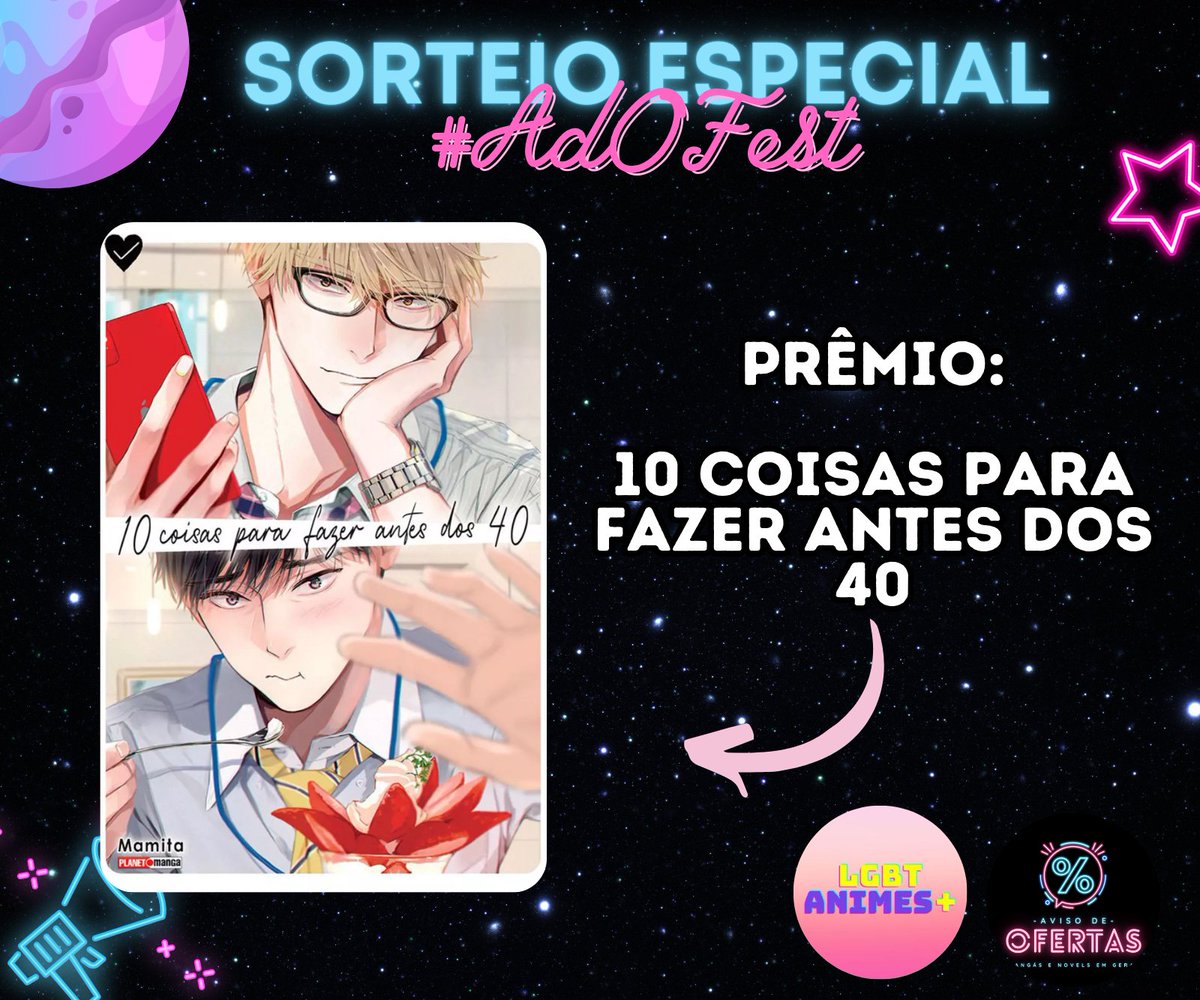 pride_anime's tweet photo. ⚡Sorteio Especial #AdOFest  
 
✅Regras: 
- Seguir: @AvisoDeOferta, @pride_anime e https://t.co/aG2mktcVWV
- Dar RT e Like 
 
📌Resultado hoje à noite https://t.co/SdxGGwiEiG