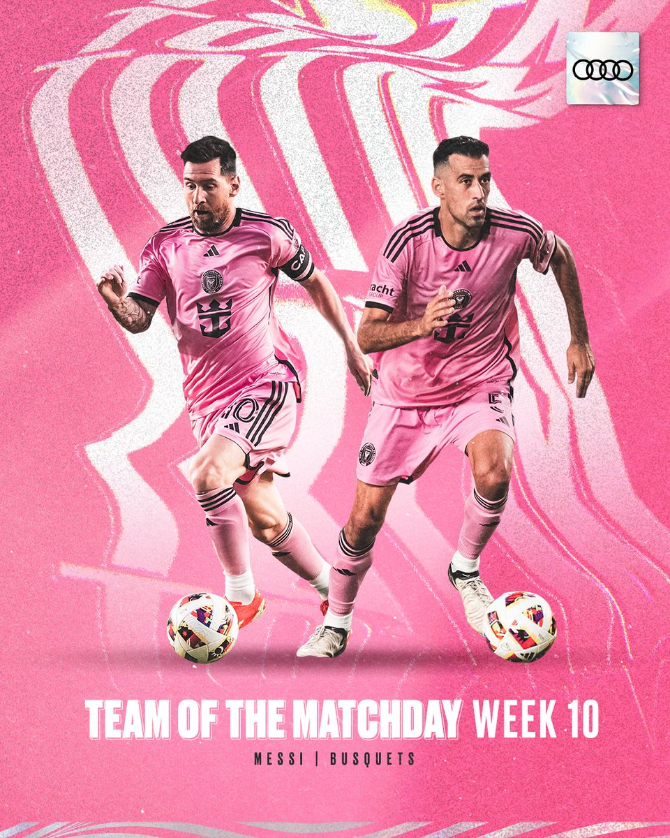 After their exceptional displays over the weekend, Lionel Messi and Sergio Busquets have been selected for the @MLS Team of the Week. Well done, guys! ✨ Details: intermiamicf.co/MessiBusiTOTM