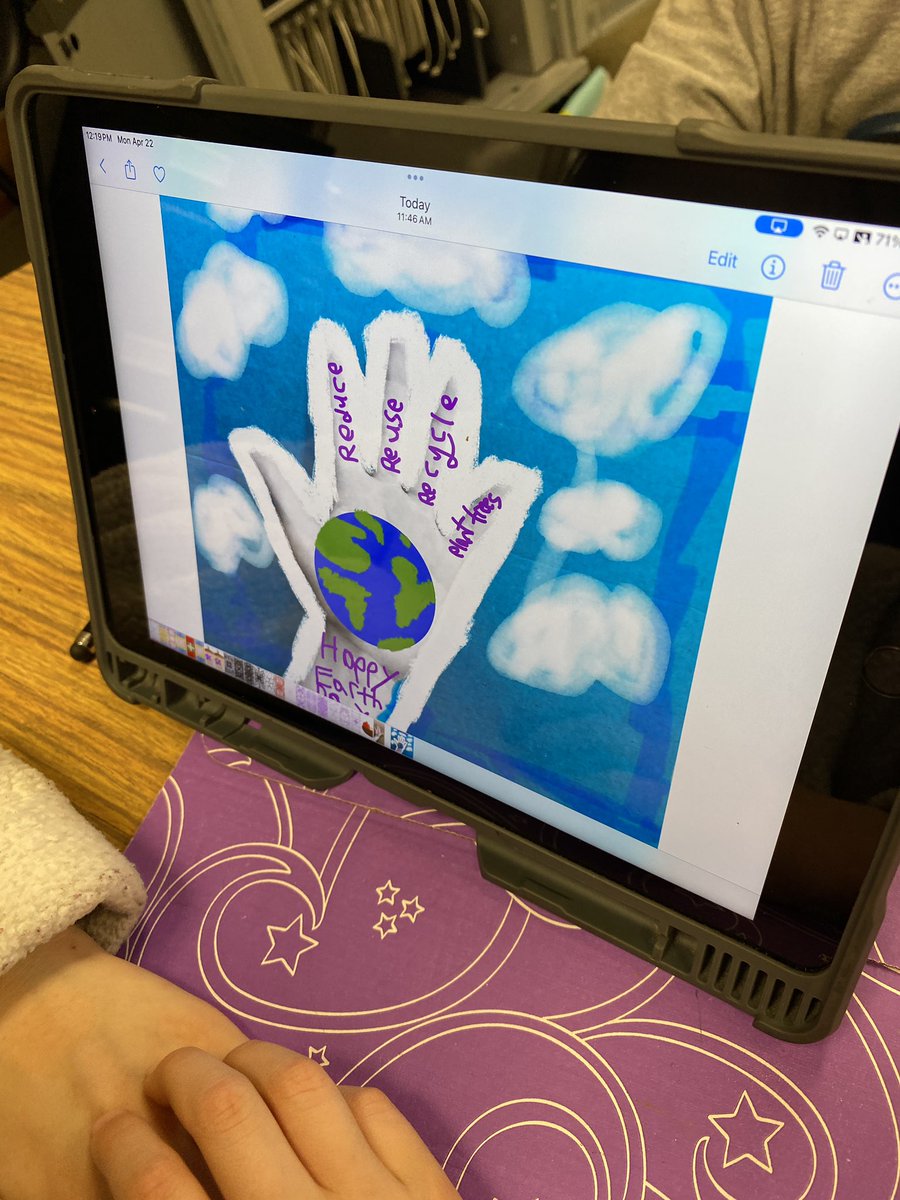 Got to create some #popart with @altruriatigers_ 3rd graders in Ms. Dufour’s room today to celebrate #EarthDay2024 
Using markup on photos, they designed posters for the 3 Rs. 
#everyonecancreate