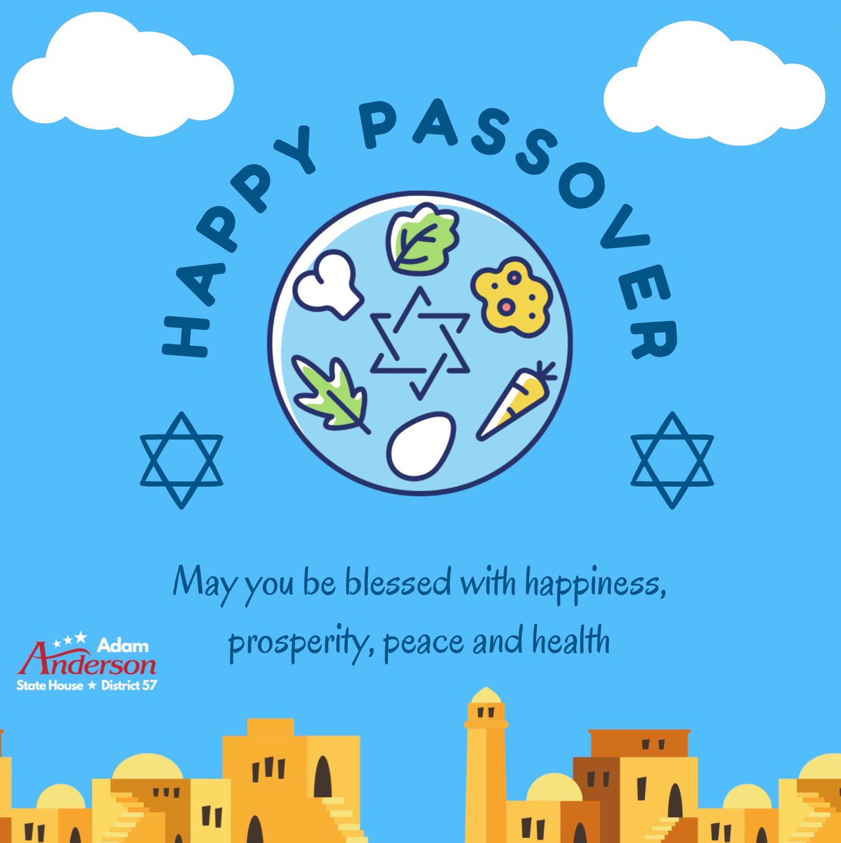 As the Jewish holiday begins, let us all remember the story of Passover and the meaning of freedom in listening to the Haggadah. Let us rejoice in the traditions of Passover together! Chag Sameach!🇮🇱🇺🇸🙏