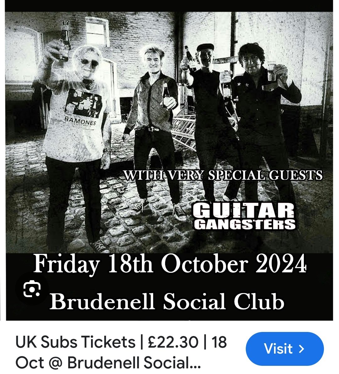 @nixiebear @Slf77Shanksie @barnetbri @UKSubs @antinowhere @Ramonas_uk See you at the Brudenell in October 👍