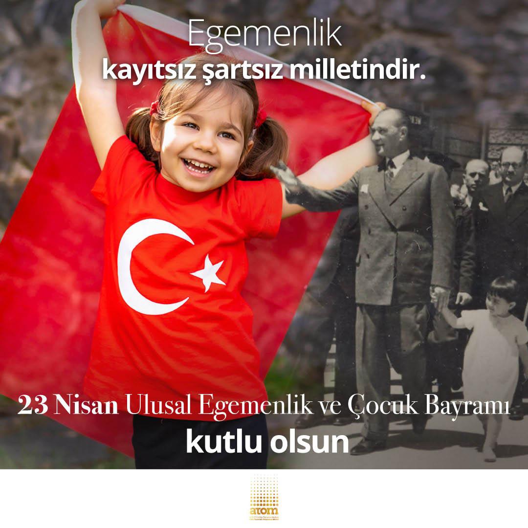 23 Nisan Ulusal Egemenlik ve Çocuk Bayramımız Kutlu Olsun! 🇹🇷❤️🤍

#23Nisan #ATOM #Ahlatcı