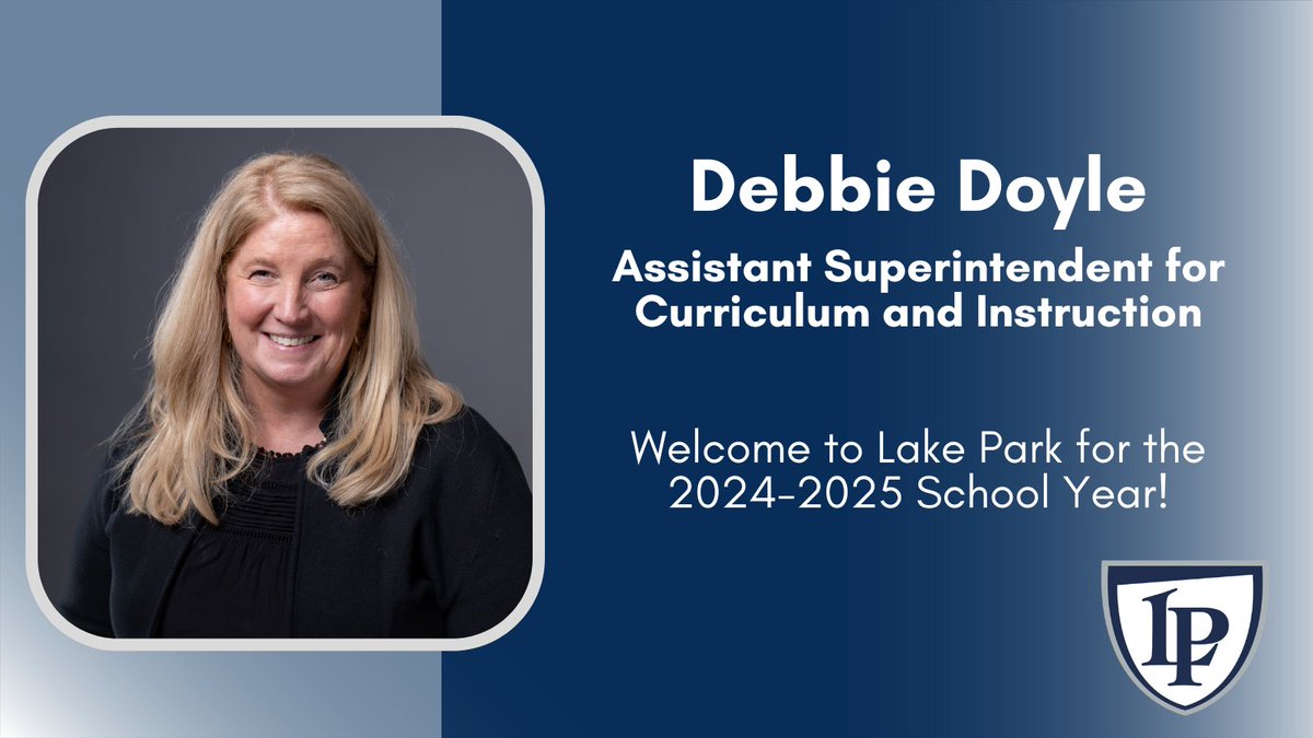 During tonight's meeting, LP's Board of Education unanimously voted to approve Debbie Doyle as the next Asst. Supt. for Curriculum & Instruction effective 7/1/24. She brings over two decades of experience in educational leadership positions. Congrats & welcome to #WeAreLakePark!