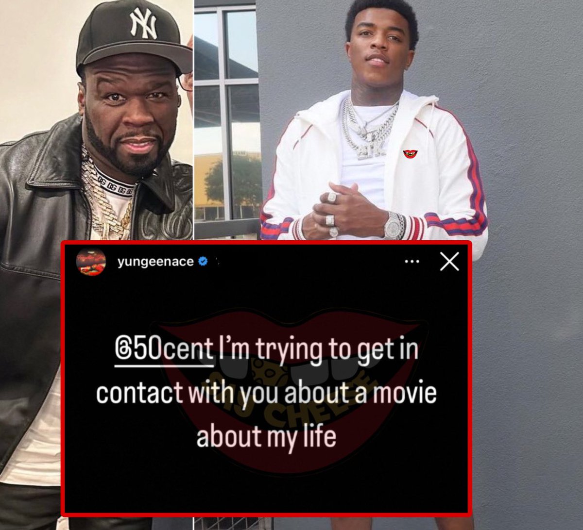 SaycheeseDGTL's tweet photo. Yungeen Ace wants 50 Cent's help in creating a movie about his life https://t.co/RRvDukLaFt