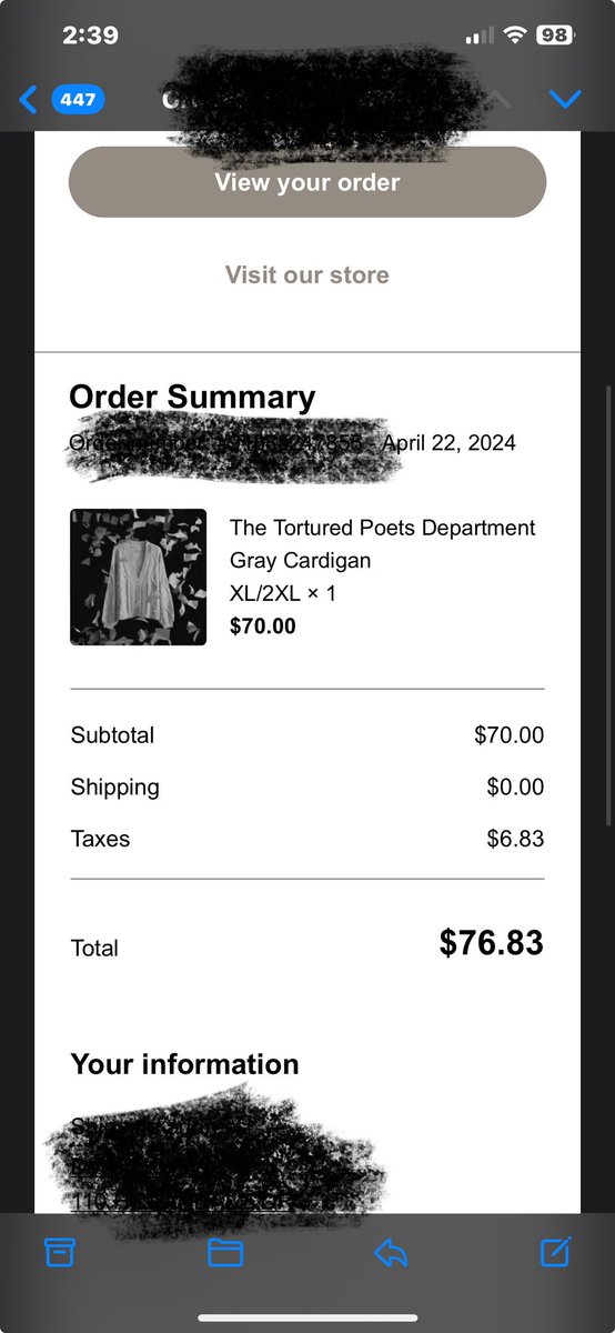 I just came to and I had ordered this. No idea what happened, but daddy I love me a cardigan. <a href="/taylornation13/">Taylor Nation</a> <a href="/taylorswift13/">Taylor Swift</a>