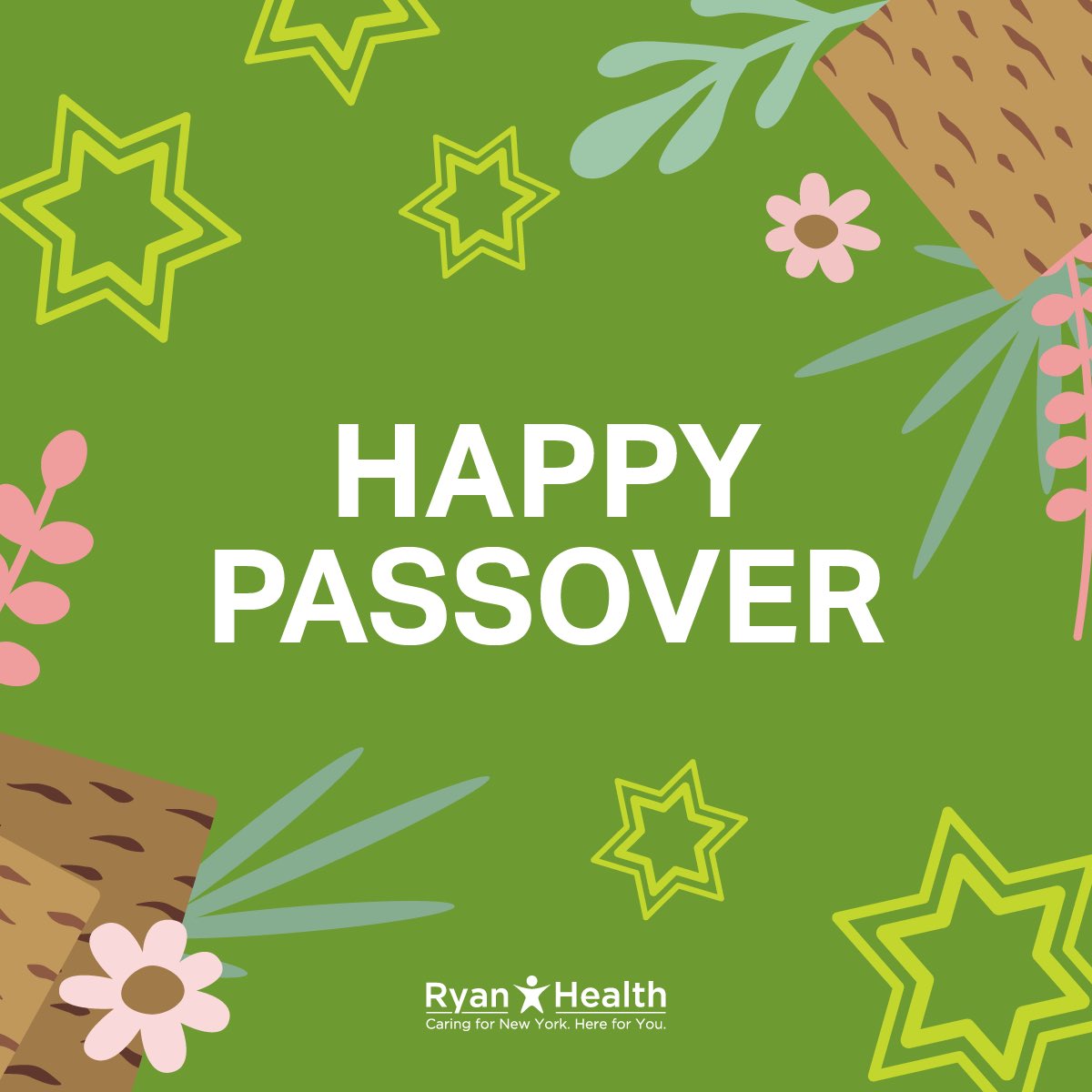 Chag Sameach! We're wishing our Ryan Health community a beautiful Passover! May you find warmth, comfort, and goodness each and every day.