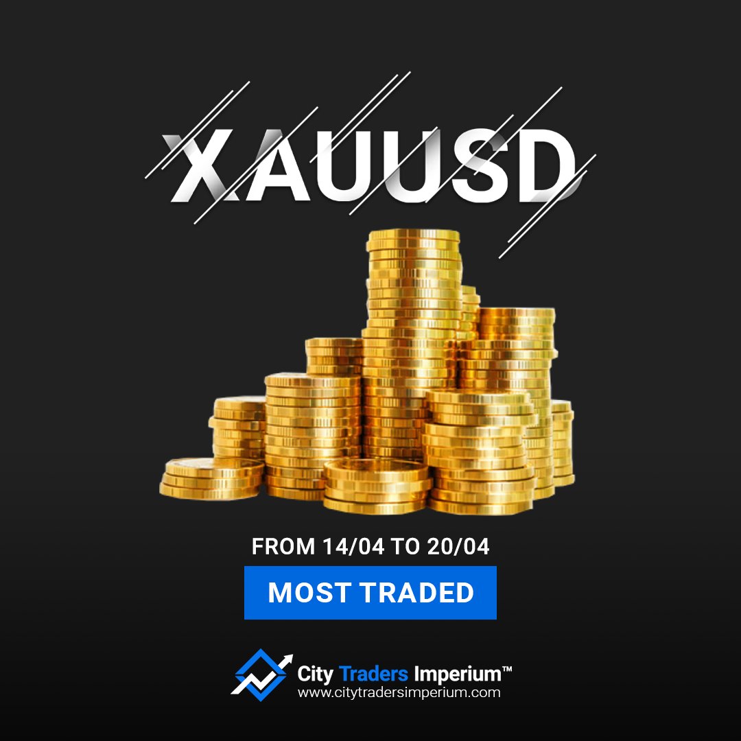 Hello Traders! 💙 Our most traded pair from 14/04 to 20/04 was XAUUSD by our CTI Traders. Do you trade XAUUSD? Tell us in the comments 🚀😎