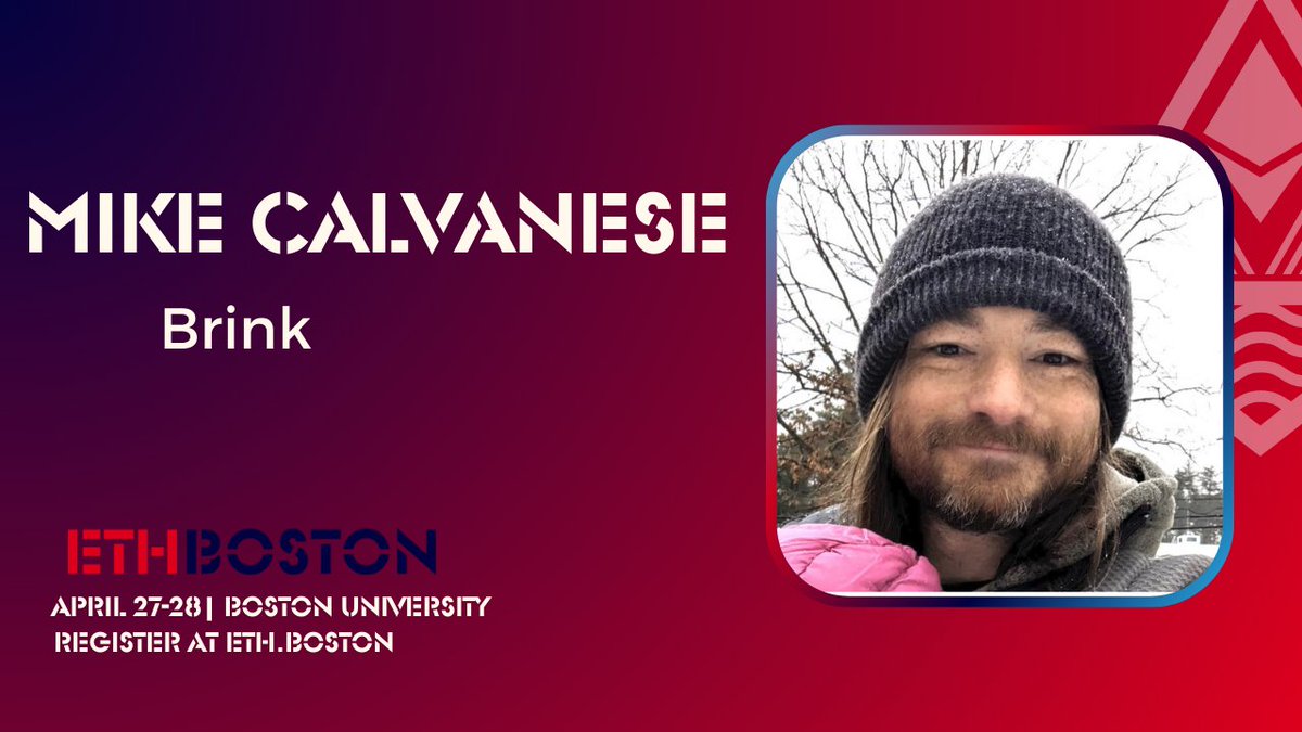 Don't miss @MikeCalvanese at #ETHBoston! Co-Founder / CEO @BrinkTrade 🎙️April 27-28 🎟️eth.boston