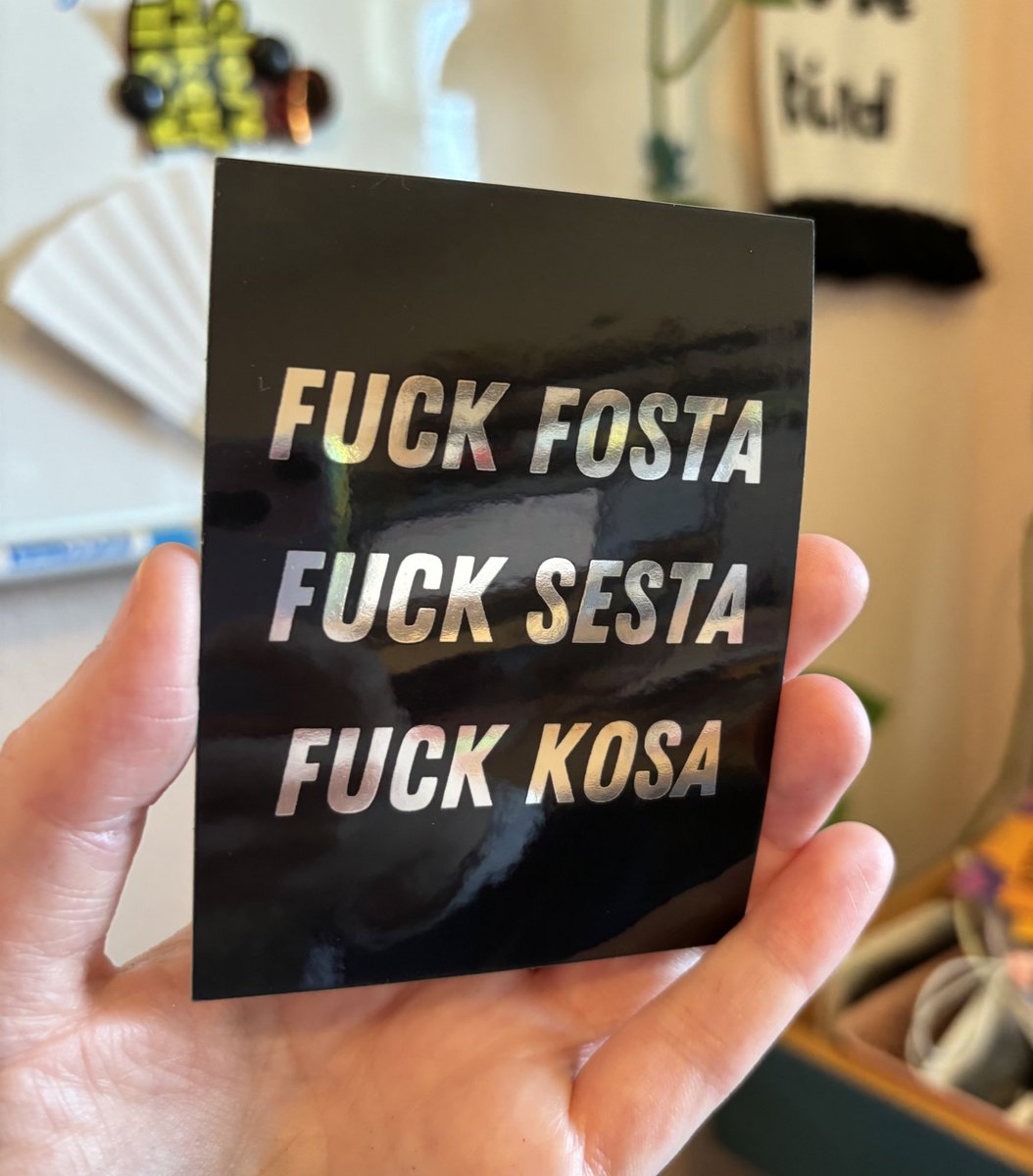 New chrome lettering sticker just dropped 👇 Support sex workers, fu*k all three of these. Driving sex work further underground makes it less safe, it doesn’t help anyone.