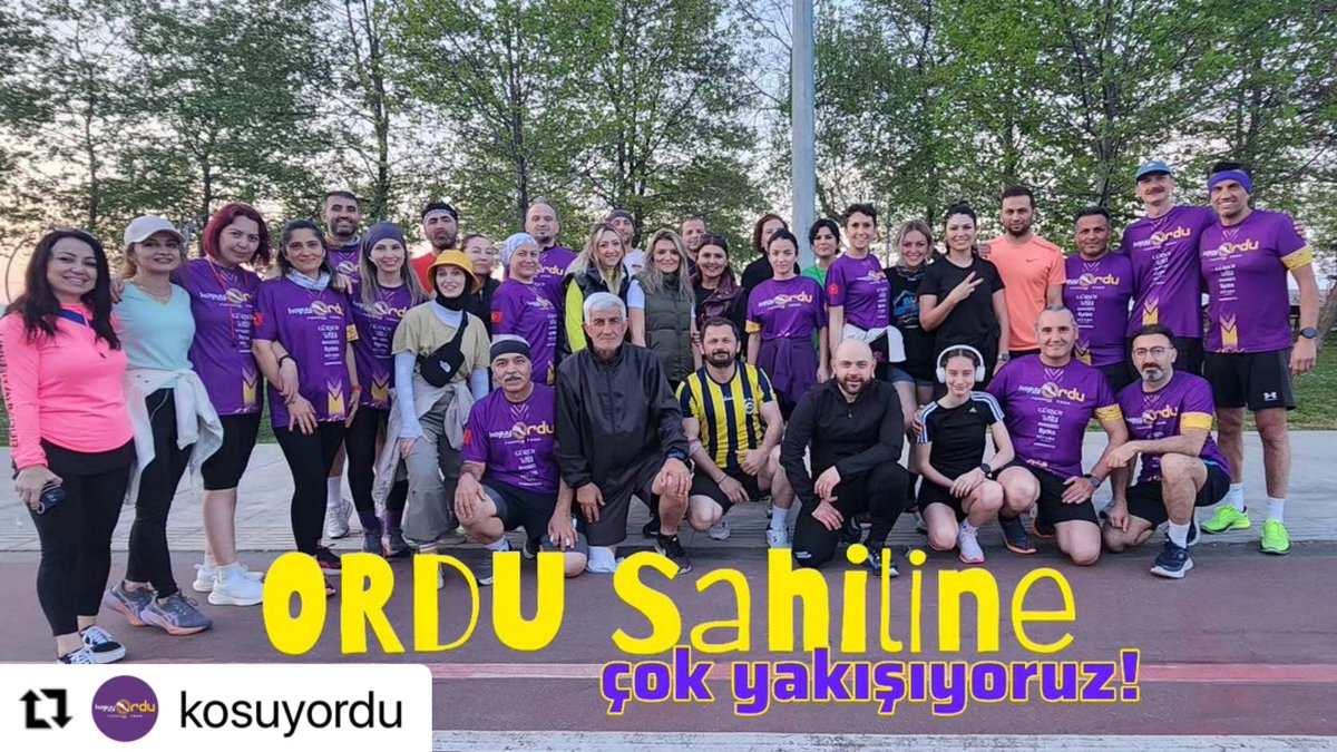 ・・・
'Ordu Sahiline çoook yakışıyoruz! 💛💜

Birlikte koşmaya ve enerjiyi yaymaya devam edelim. '👊

#GlobalRunningDay #DünyaKoşuGünü #koşuyOrdu #Ordu #Ordukoşu #OrduKoşuGrubu #OrduSahil #Spor #Sport #SporIstanbul #2024 #YarıMaraton #10K #istanbul #21K #Koşu #Pace #Pacer…