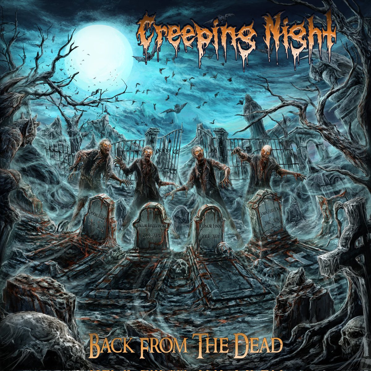 🚨 CREEPING NIGHT'S DEBUT ALBUM 'BACK FROM THE DEAD' OUT JUNE 21ST!🚨
Pre-save links & CDs coming soon!
#creepingnight #detroitrockcity #music #newrelease #debutalbum #core #metal #rock #shock #selfreleased #diy #slipknot #motionlessinwhite #robzombie #michigan #supportlocalmusic