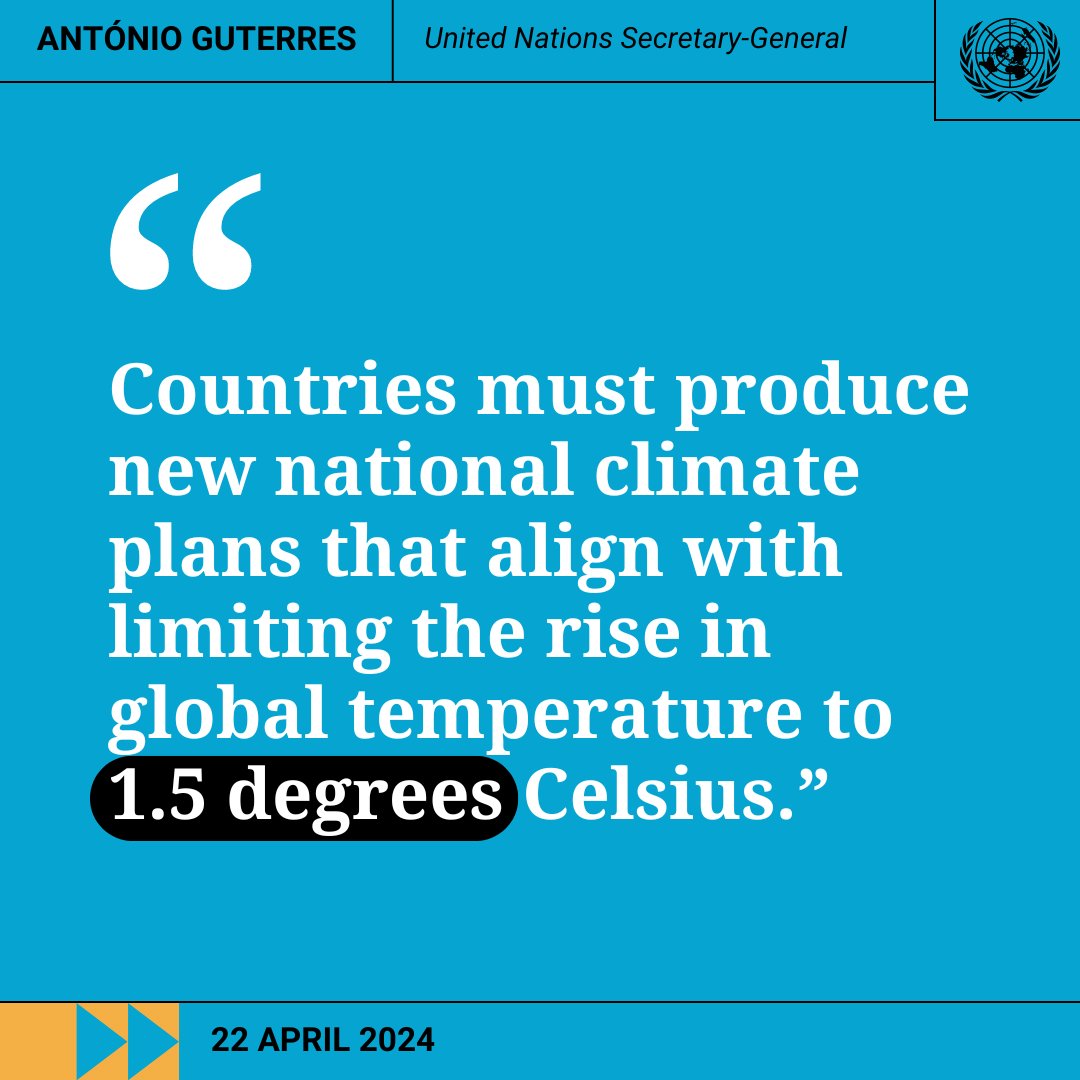 ClimateReality's tweet photo. We agree with @UN Secretary-General @AntonioGuterres : Urgent action is needed to save our planet. Let's #endfossilfuels &amp; push for ambitious climate plans, especially from major emitters. The future depends on #ClimateAction now. #EarthDay

Learn more: https://t.co/BLQbmrmRe8 https://t.co/uZ6mQ7XiO4