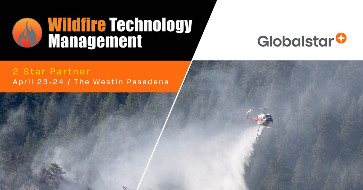 If you're at #IDGA's Wildfire Technology Management summit in Pasadena this week, be sure to swing by the Globalstar booth. Our team can fill you in on our satellite asset tracking solutions & messengers for enhanced visibility, personnel safety & remote workforce management.
