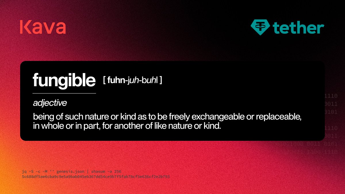 KAVA_CHAIN's tweet photo. Stablecoins provide maximum fungibility, allowing liquidity to move freely across ecosystems

None are as dominant or more battle-tested than $USDt issued by @tether. 

That's why $USDt is the preferred stablecoin of Kava Chain. https://t.co/Vw1pKCnKmU