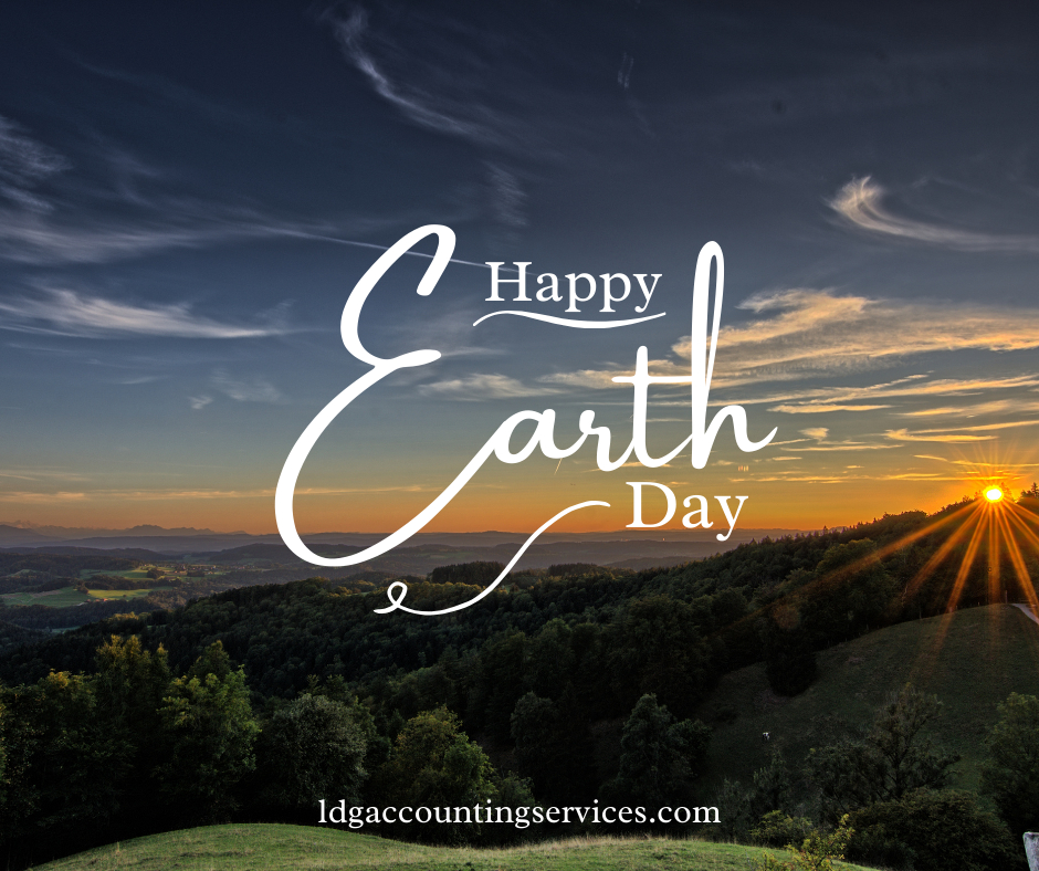 Today is Earth Day! Let's celebrate and honor all the Earth provides us. #EarthDay #LDGAccounting #celebrate