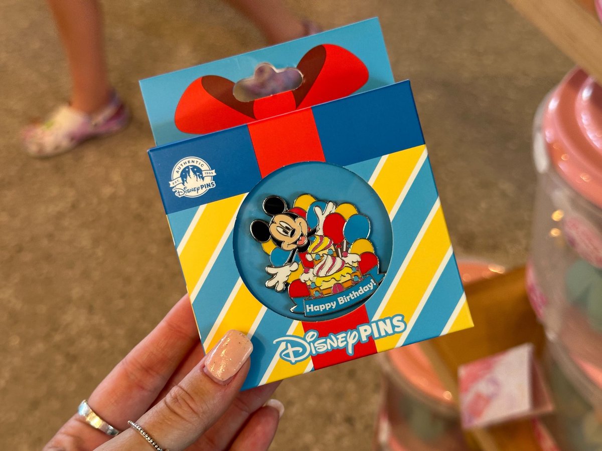 Mickey Birthday Pin 📍Creations Shop in EPCOT 🏷️$12.99