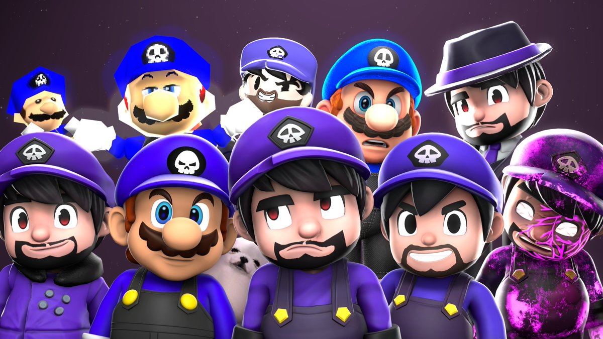 The many faces of SMG3 #SMG4 #SMG4Fanart #SourceFilmmaker