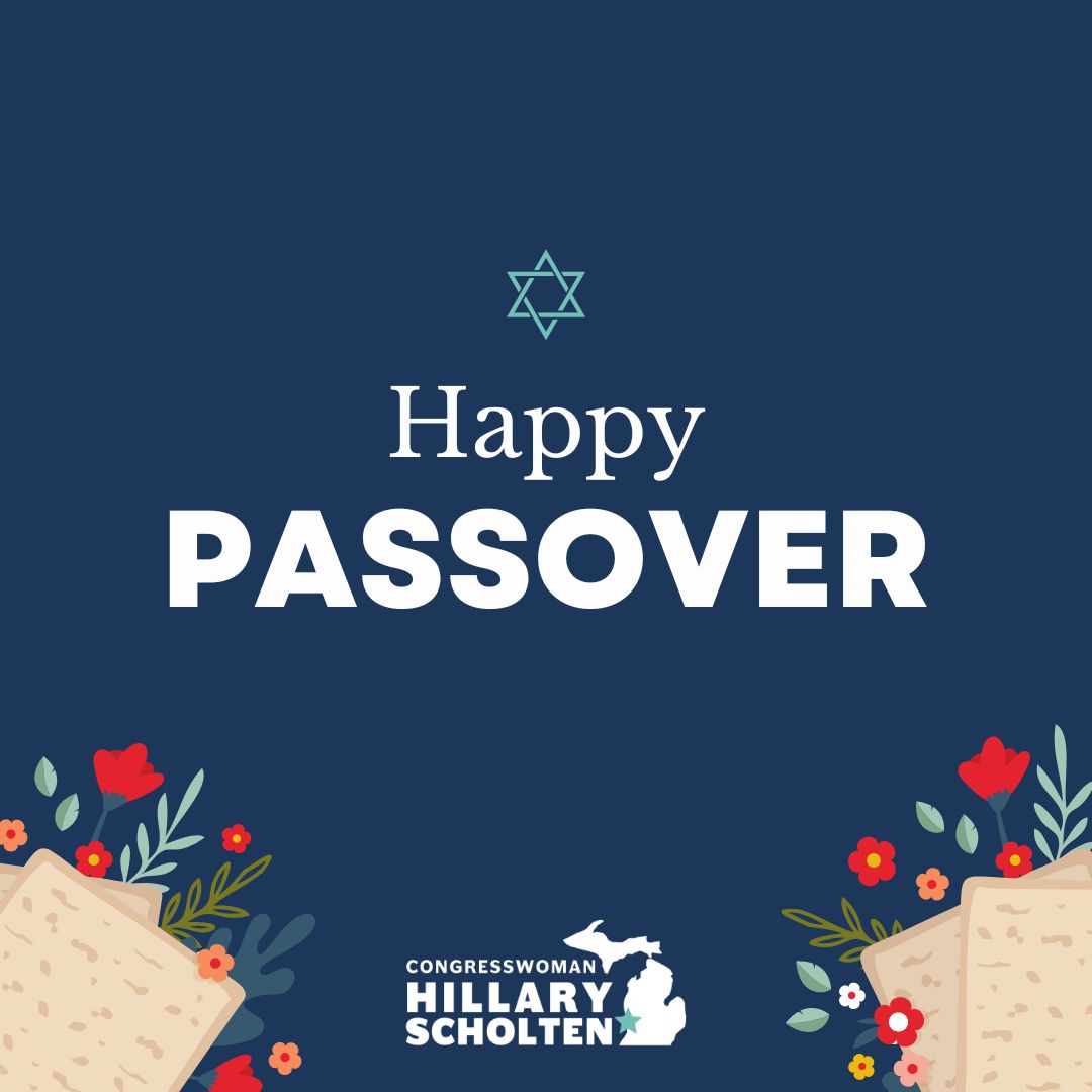 Chag Pesach Sameach to all who are celebrating the start of Passover! I recognize Passover comes at a difficult time for many of our Jewish friends and neighbors and remain steadfast in my commitment to support peace and prosperity for all.