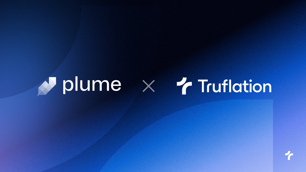 🚨Partnership Announcement: Plume Network and Truflation Plume Network, the pioneering modular Layer 2 solution for real-world asset (RWA) tokenization, is excited to announce its partnership with Truflation, the leading Definite Reference Point (DRP) for economic veracity in