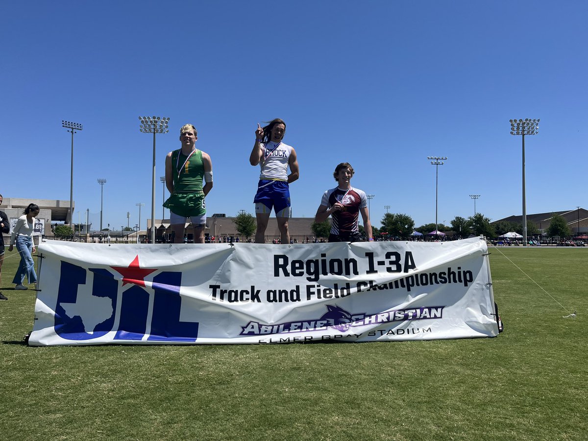 Dylan Foster is the Region 1 110H champ! <a href="/DylanFoster24/">Dylan Foster</a> <a href="/BrockAthletics/">Chad Massey</a>