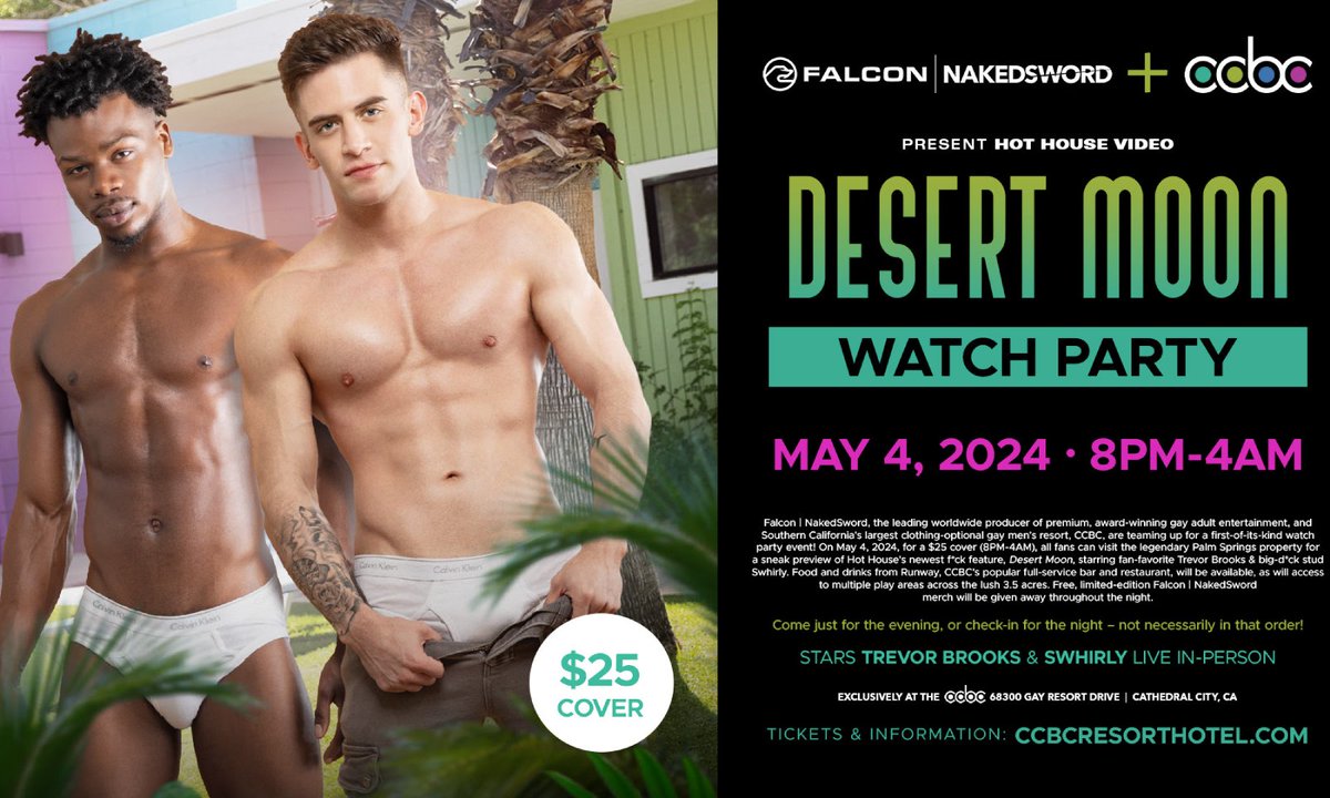 Falcon|NakedSword to Host Screening of 'Desert Moon' at CCBC ow.ly/NlO950RlxgR @FalconStudiosPR