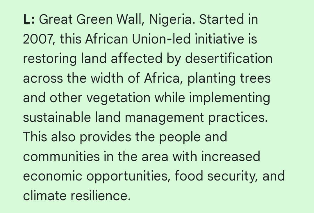 As we celebrate the Earth Day 2024, we are thrilled to announce that #NAGGW has been recognized by Google for our relentless efforts in Transforming Nigerian Drylands by implementing the Great Green Wall of the #Sahara and #Sahel Initiative.