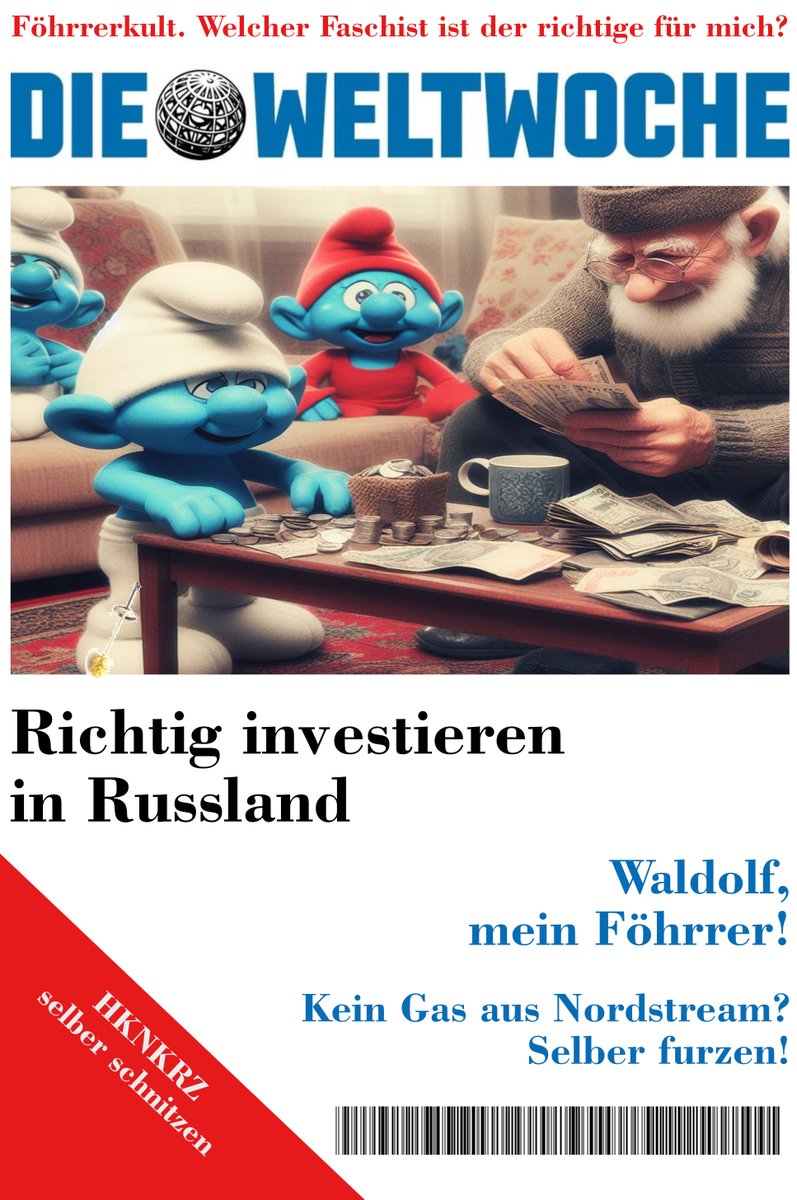 @Alice_Weidel Die Weltwoche, eine russische Nazizeitung herausgegeben vom Schweizer Bräunling Roger Köppel.

Das passts zu den Putinetten der NSAfD

BTW: wie war das mit dem Impfen in Rotzland?