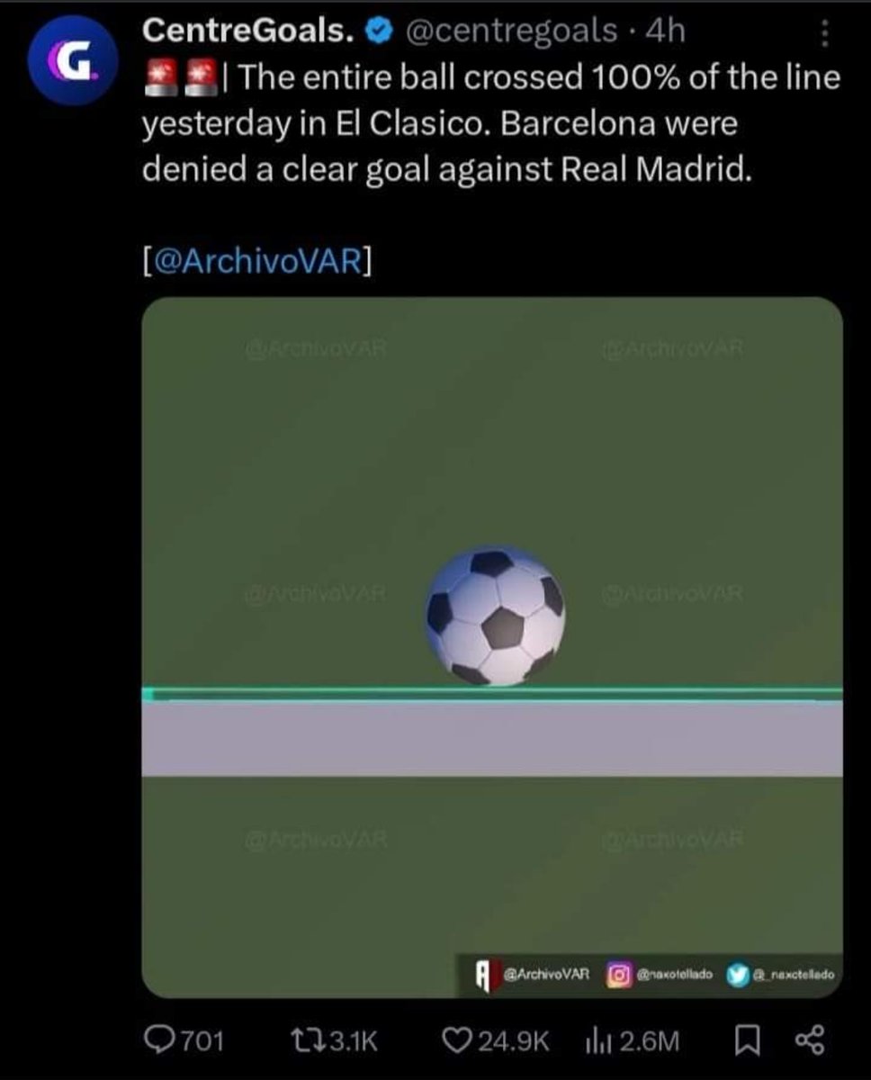 saljae10's tweet photo. @Franklyn_Games Analizando que fue gol, real Madrid el equipo más ratero del mundo, si no robara estaría con 4-5 champions https://t.co/AQzJY8FtI1