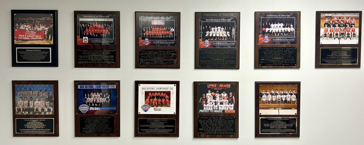 Today is a great day! Added NAIA National Tournament plaque #11 to my wall today. Always a great opportunity to remember how lucky I’ve been to be part of some amazing teams and this amazing program. Go Bears! 🐻🏀